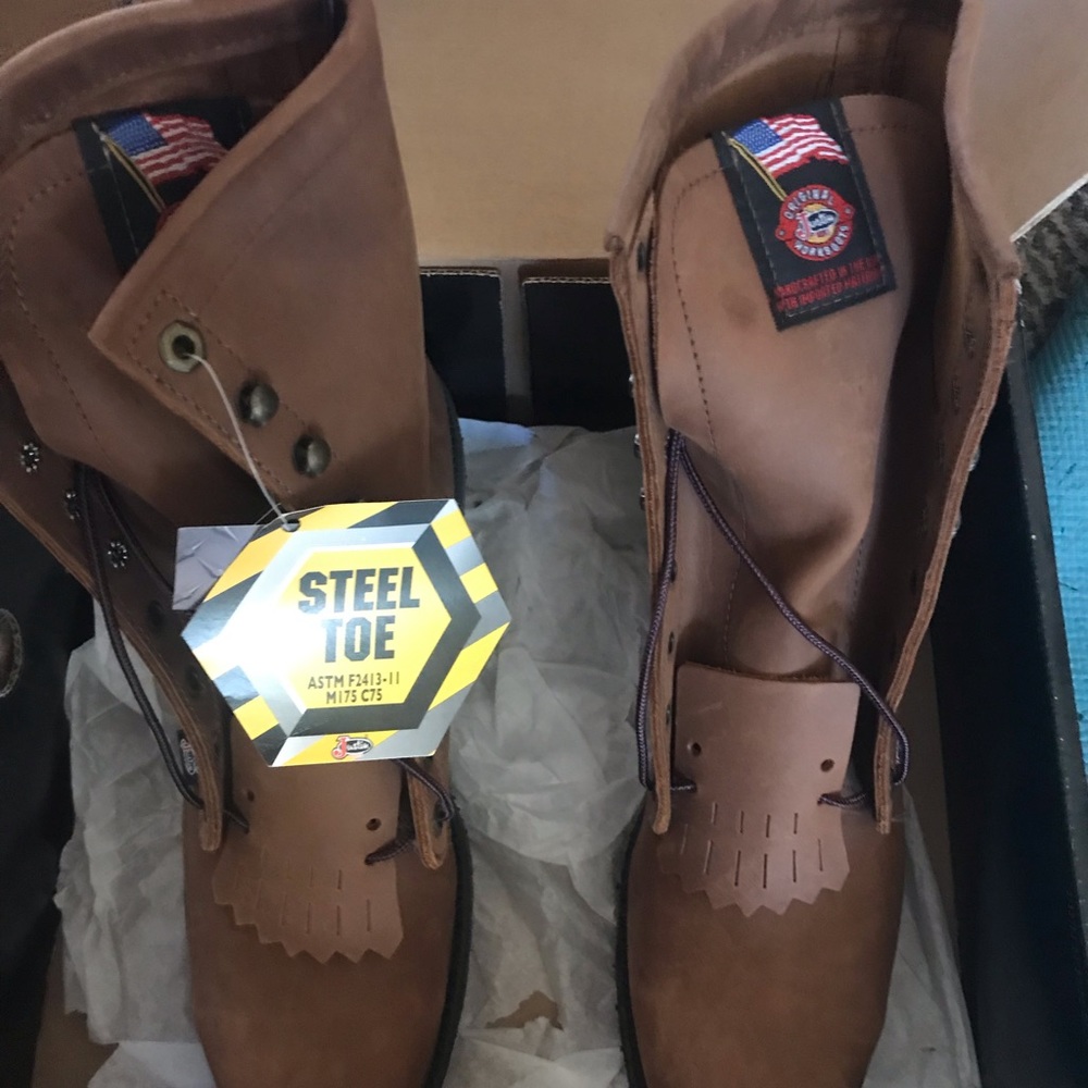Justin steel toe work boots 10.5EE